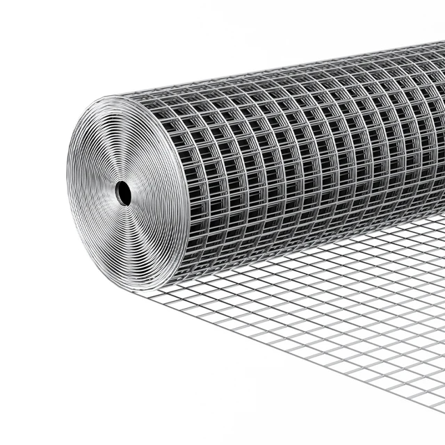 Welded wire mesh fence roll 1 inch x 1/2 inch galvanized welded cage wire mesh manufacturer can connect customized