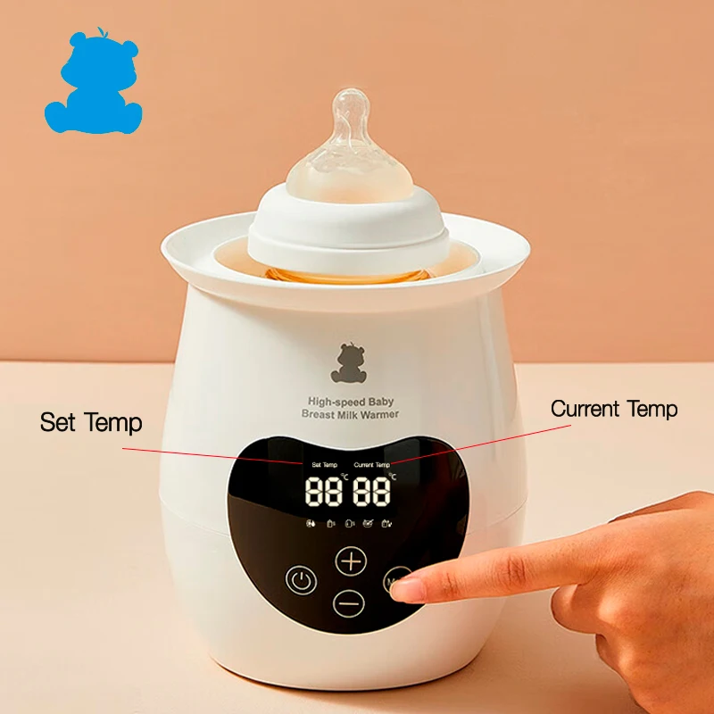 Custom Logo Smart Temperature Control Automatic Shut Off Portable Milk Baby Bottle Warmer