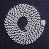 10mm 925silver moissanite cuban chain