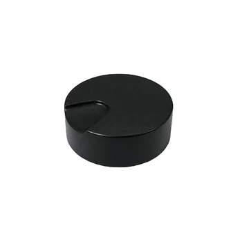 Black Volume Control Knob for Amp 26MM Synth Stereo Tuning Plastic Rotary Switch with Indication Splined Shaft