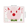 Tapete de amasado navideño con diseño de alce (EVA 0.4mm) 60*45cm