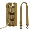 The upgraded version has a shoulder strap and is khaki.