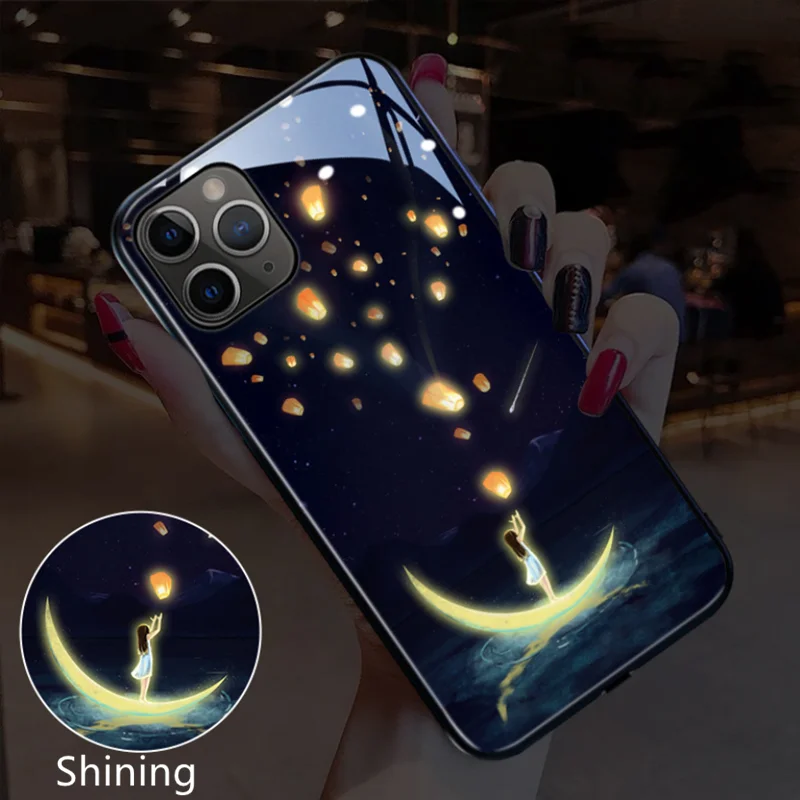 New Unique Light Up For Iphone 13 Case Led Mobile Lightning Flash