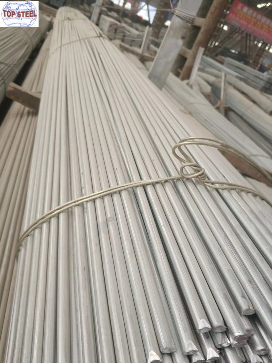 High Quality Hot Rolled/Cold Drawn Carbon Steel Iron Plain Solid Round Bar/Rod Galvanized Steel Round Rod Price Per Meter