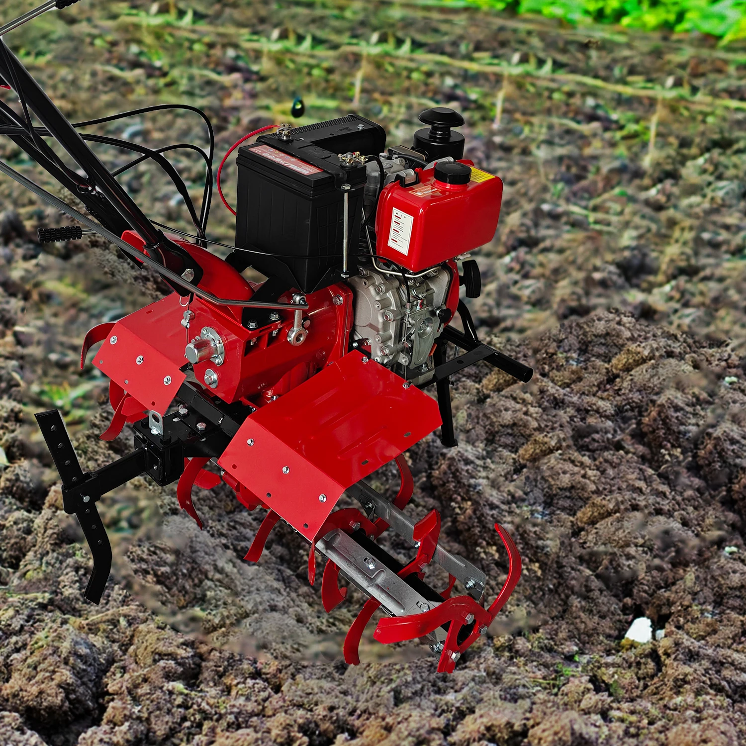 High Productivity Mini Tiller Hand-Operated Micro Agriculture Cultivator Farm Tractor Weeding Agricultural Machinery Equipment