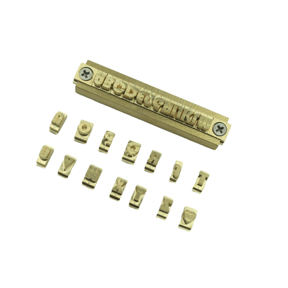 English Alphabet Letters Numbers Symbol Leather Foil Stamp Craving Tool Branding Iron Machine Mould Brander Die Cut