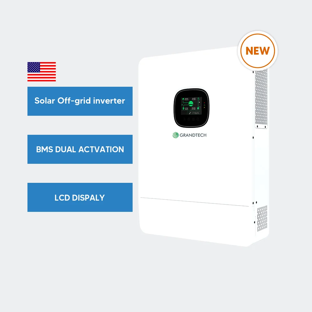 Inversor off-grid cu funcție de conectare la rețea, preț redus, 12 kW, 5 kW, 6 kW, 10 kW, 8 kW, monofazat, cu tensiune divizată 120/240 V, funcție de paralelizare pentru 6 unități, eficiență MPPT
