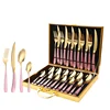 Coffret en bois Or Rose 24 pcs