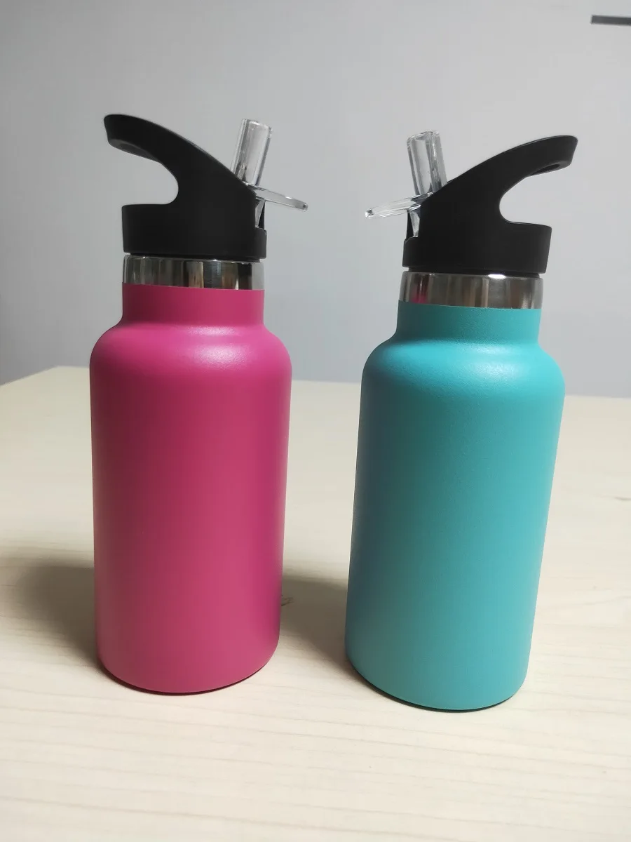 Factory Direct Supply Vacuum Insulated Water Bottle Eco-friendly Stainless Steel Water Bottle With Straw Lid