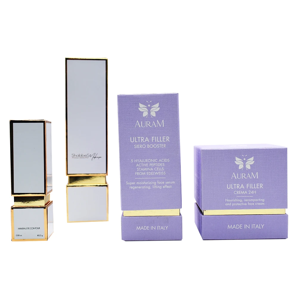 Luxury Cosmetics Packaging Box Texture Paper Fashion Attractive Design Paper Cardboard Box manufacture