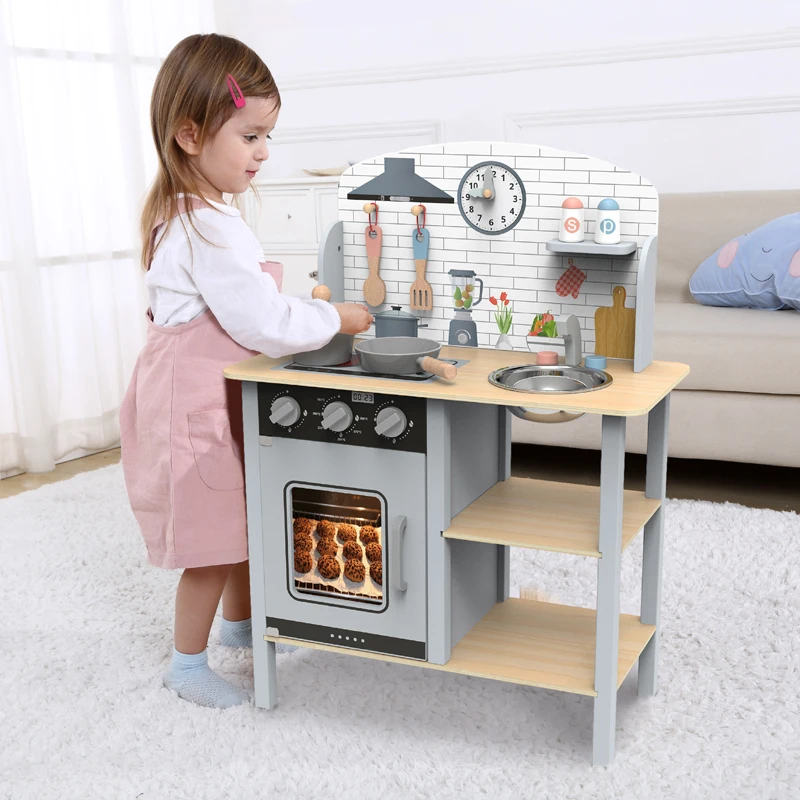 Children's Kitchen Toys Imitate Kitchen Set Sound and Light