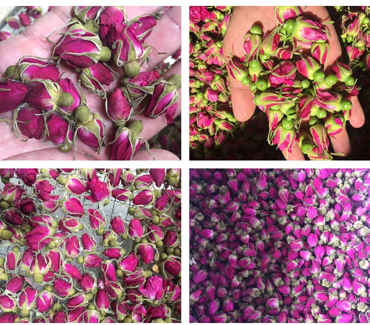 Organic Dried Red Rose Buds Herbal Flower Tea FPetals-