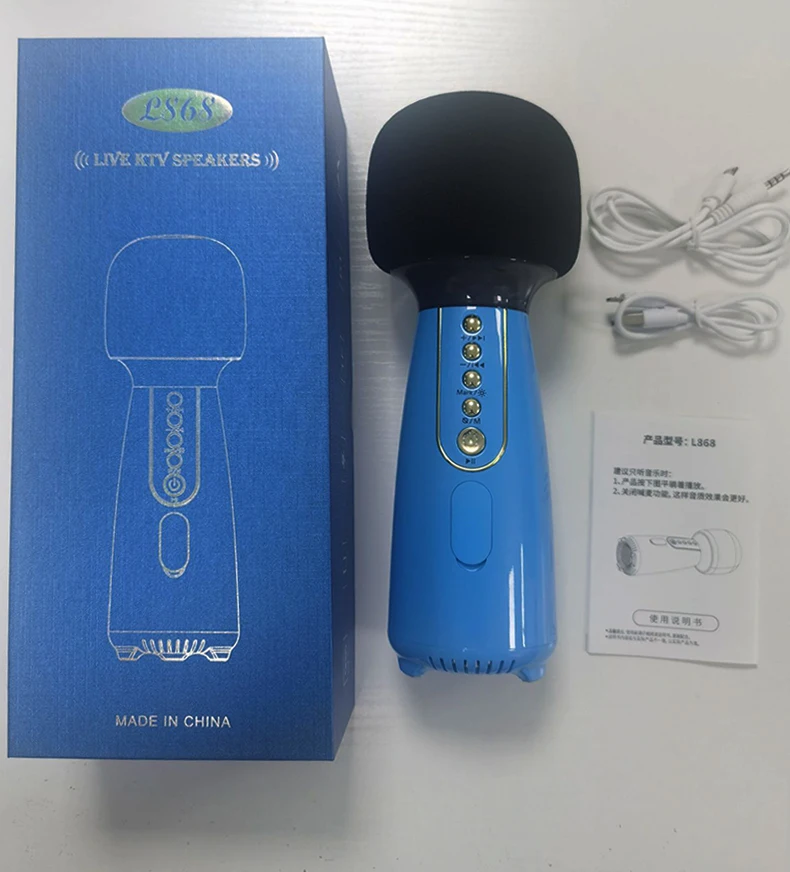 Wireless Bt Microphone Home Karaoke Handheld Speaker With Microphone Audio Equipment Microphone Audio Integrated K Song Treasure