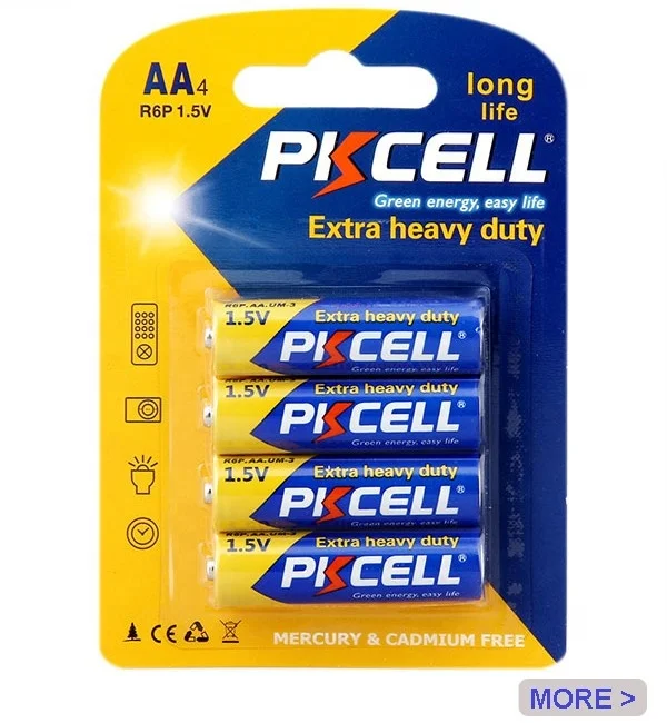 AA Zinc Carbon 1.5v R6P Um3 Batteries - Heavy Duty & Reliable