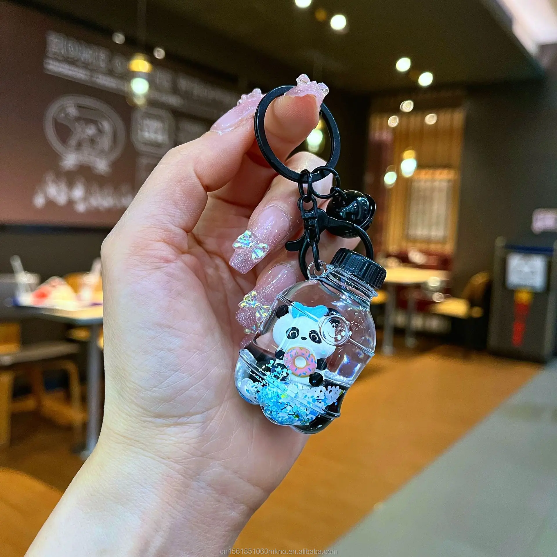 Cute New Acrylic Doll Key Accessories Bag Pendant Car Keyring Oil ...