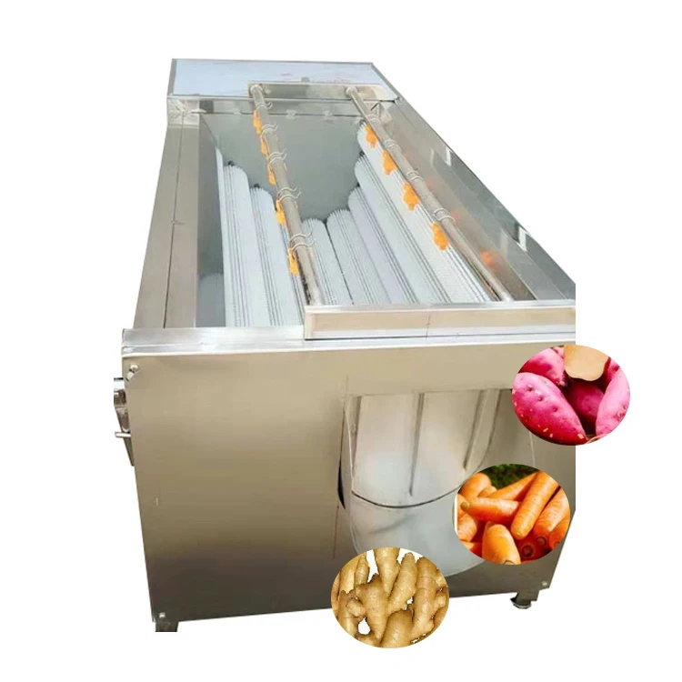 Hot Sale Small Industry Onion Peeling Machine Brush Cleaning Vegetable Processing Machines Fruit Vegetable Peeling Machine Sale