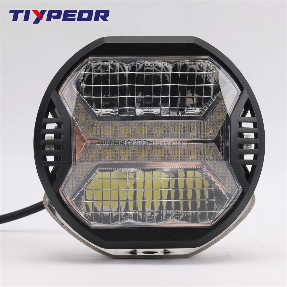 product tiypeor e mark long distance 2000lm combo spot beam pmmapc led work driving light with drl 4 inch led work lamp for jeep trucks-2