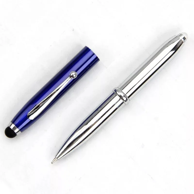 Multi Functional Laser Led Light Pen Touch Screen 4 in 1 Metal Ballpoint Pen with Custom logo