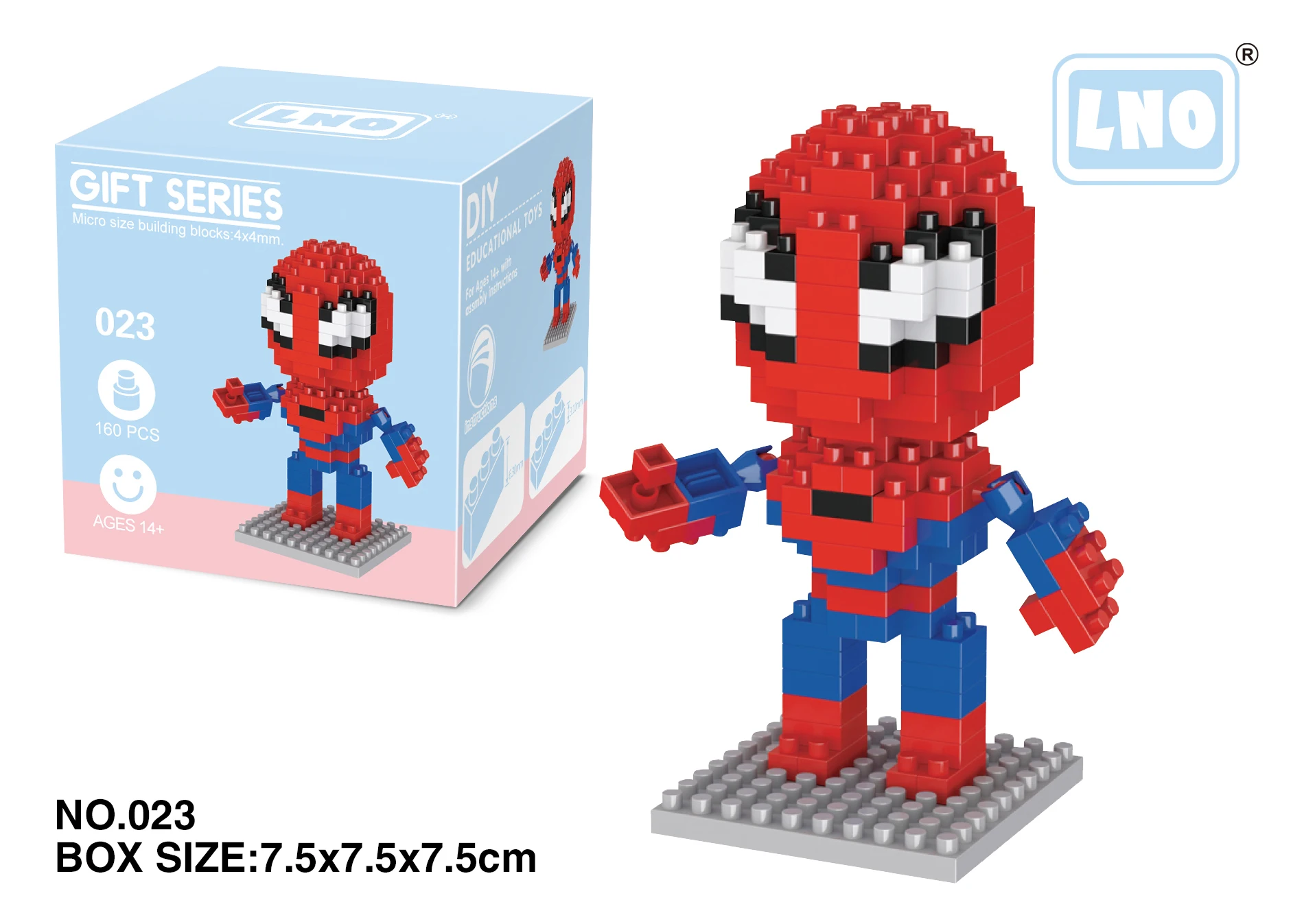 china building block spider man action