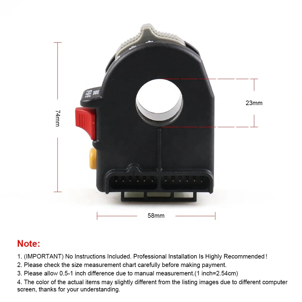 ATV Handlebar Far Near Light Kill Stop Switch For Polaris Sportsman Magnum 01-05 Motorcycle Switch