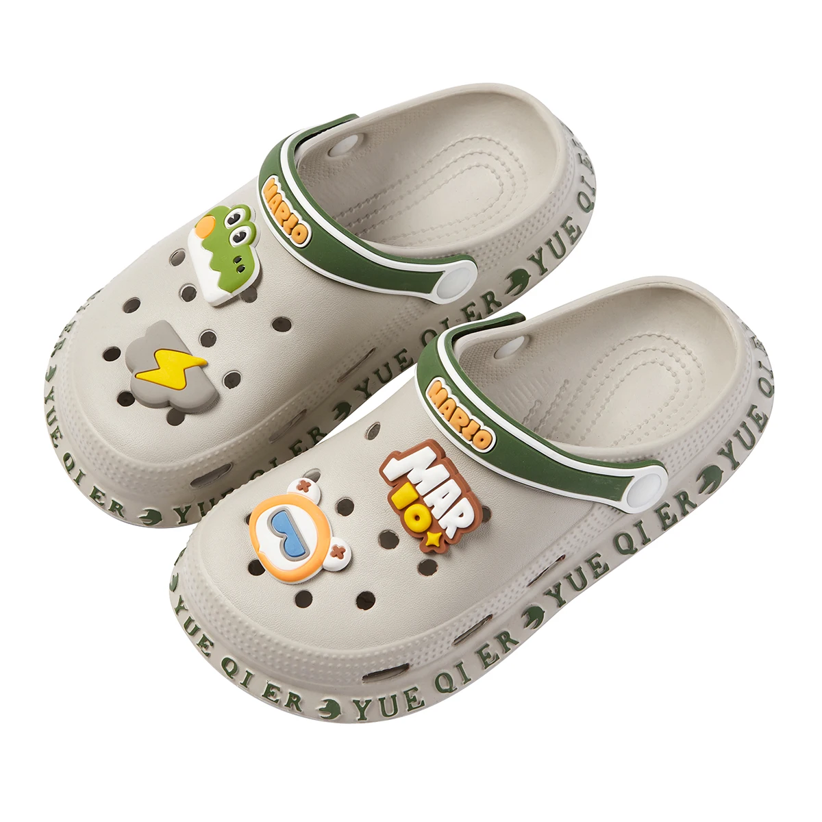 Cheerful Mario 2023 Children's Summer Cartoon Cute Cave Hole Shoes