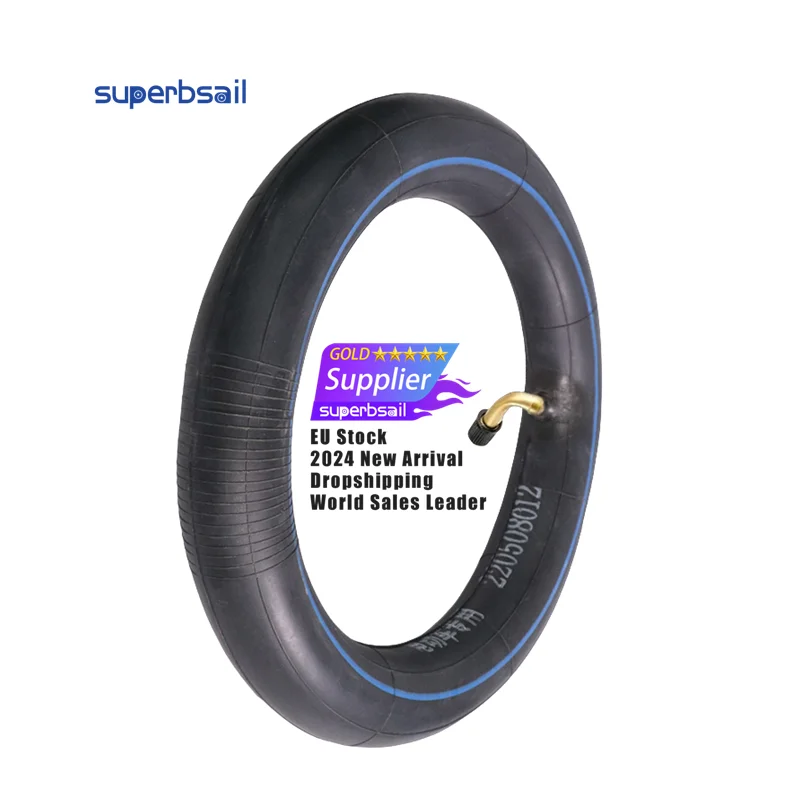 Ridefixing EU Warehouse Inner Tube 10x2.5 Tube Innertube Bent Valve 45 90 Grad Għal Baby Stroller Pram Scooter 80/65-6 10 Inch