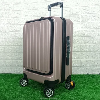 Factory Price Cabin Size Trolley Luggage with TSA High Quality Luxury  lightweight Suitcase Front Pocket Suitcase sets