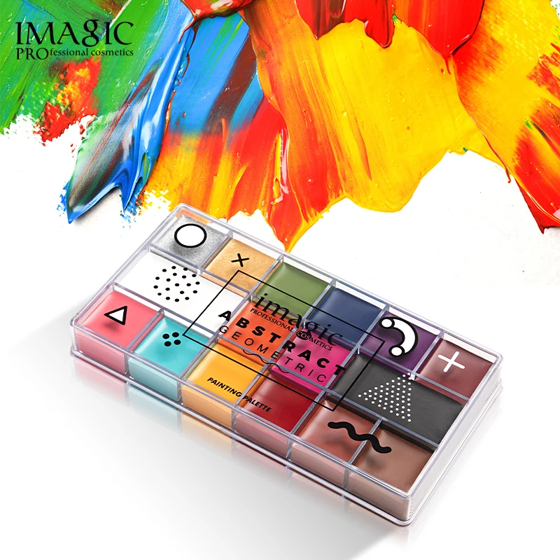 12 Colors Face Paint Palette Body Art Makeup Body Paint Safe Kids Flash  Tattoo Oil Painting Halloween Party Fancy Carnival New   AliExpress Mobile