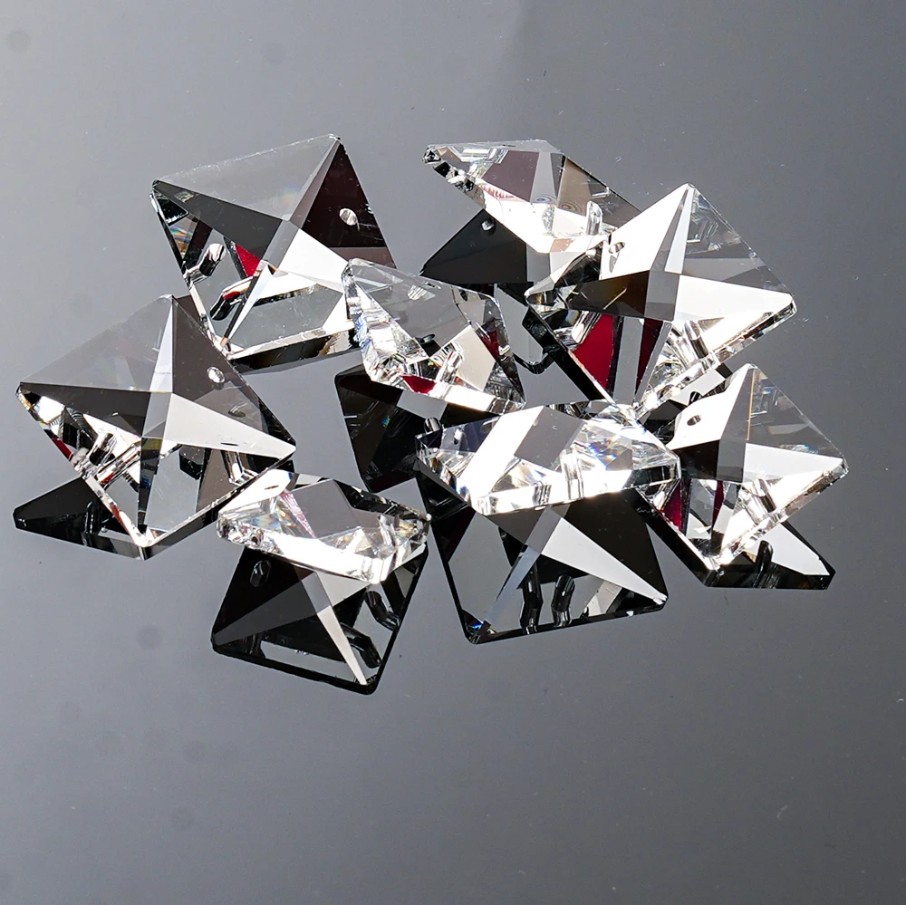 ثريا مصباح بسلسلة من حبات الكريستال المربعة للديكور المنزلي، إكسسوارات الإضاءة، زينة معلقة على شكل سلسلة حبات