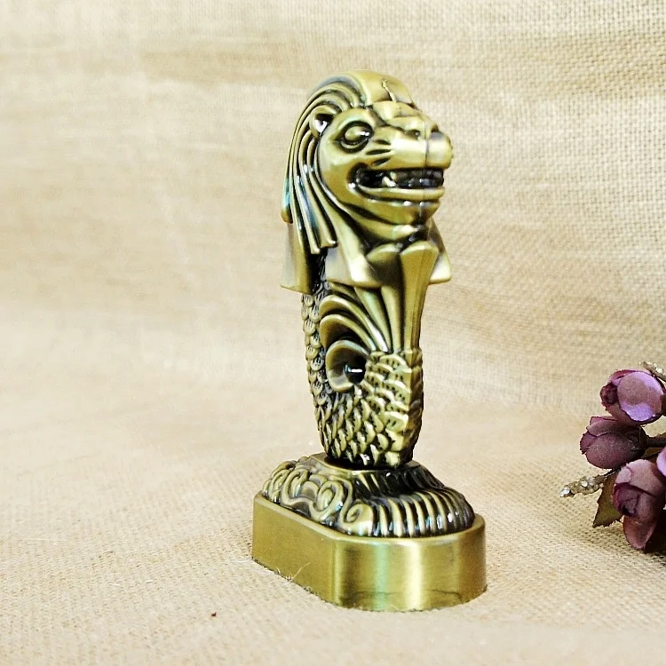 Custom Singapore Metal Merlion Figurine | Unique Souvenir Statue