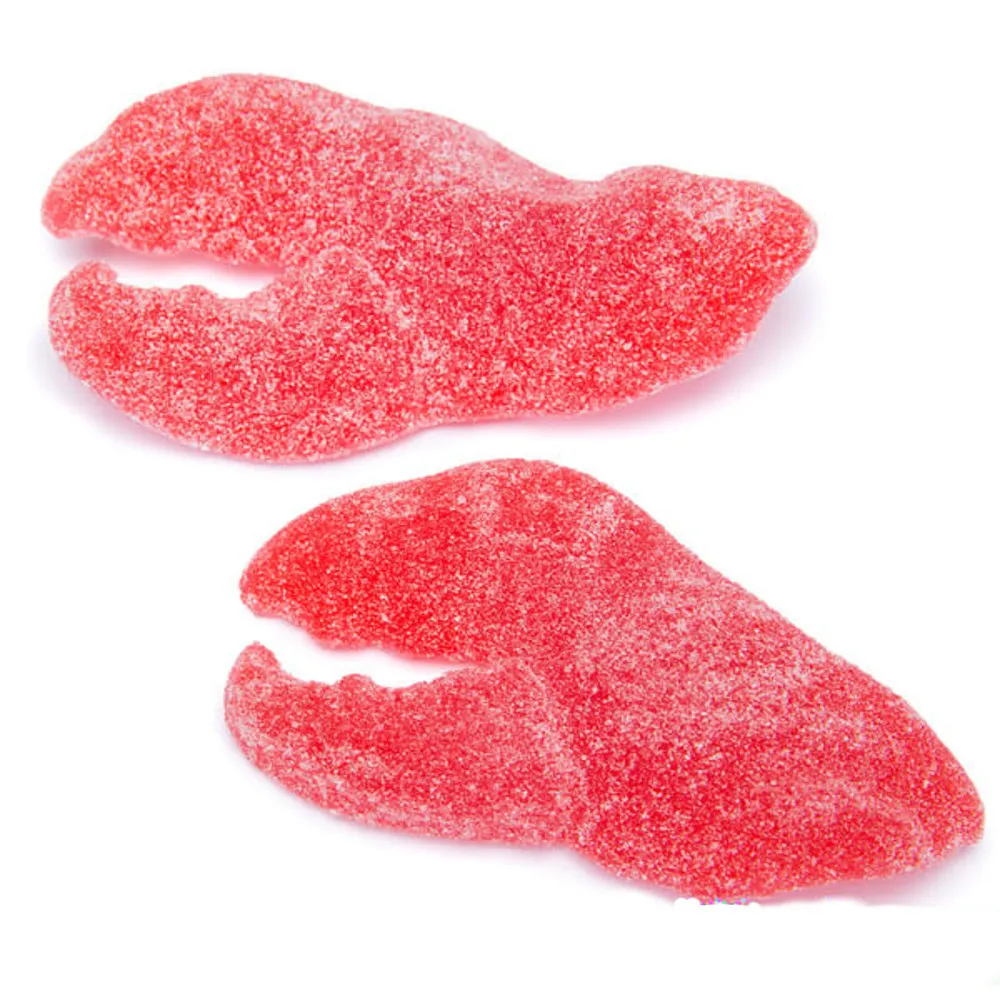 Высокое качество сахар покрытием Красный Омаров коготь жевательный мармелад, 6 унций индивидуальный Сумка упаковывается клейкий омары