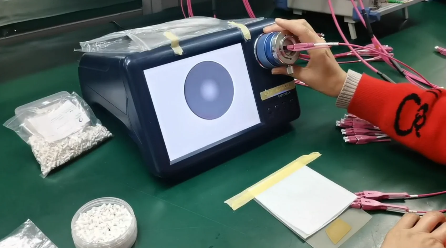 LC APC Optical Fiber Polishing Fixture with Insertion Loss ≤0.20dB Return Loss ≥60dB and First Pass Yield 98%–100%