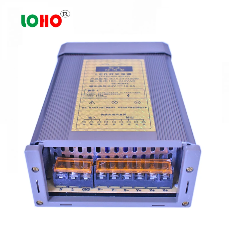 220V AC Input Voltage Single Output 24V 400W Led Rainproof Switching Power  400w Led Driver Constant Voltage Power Supply