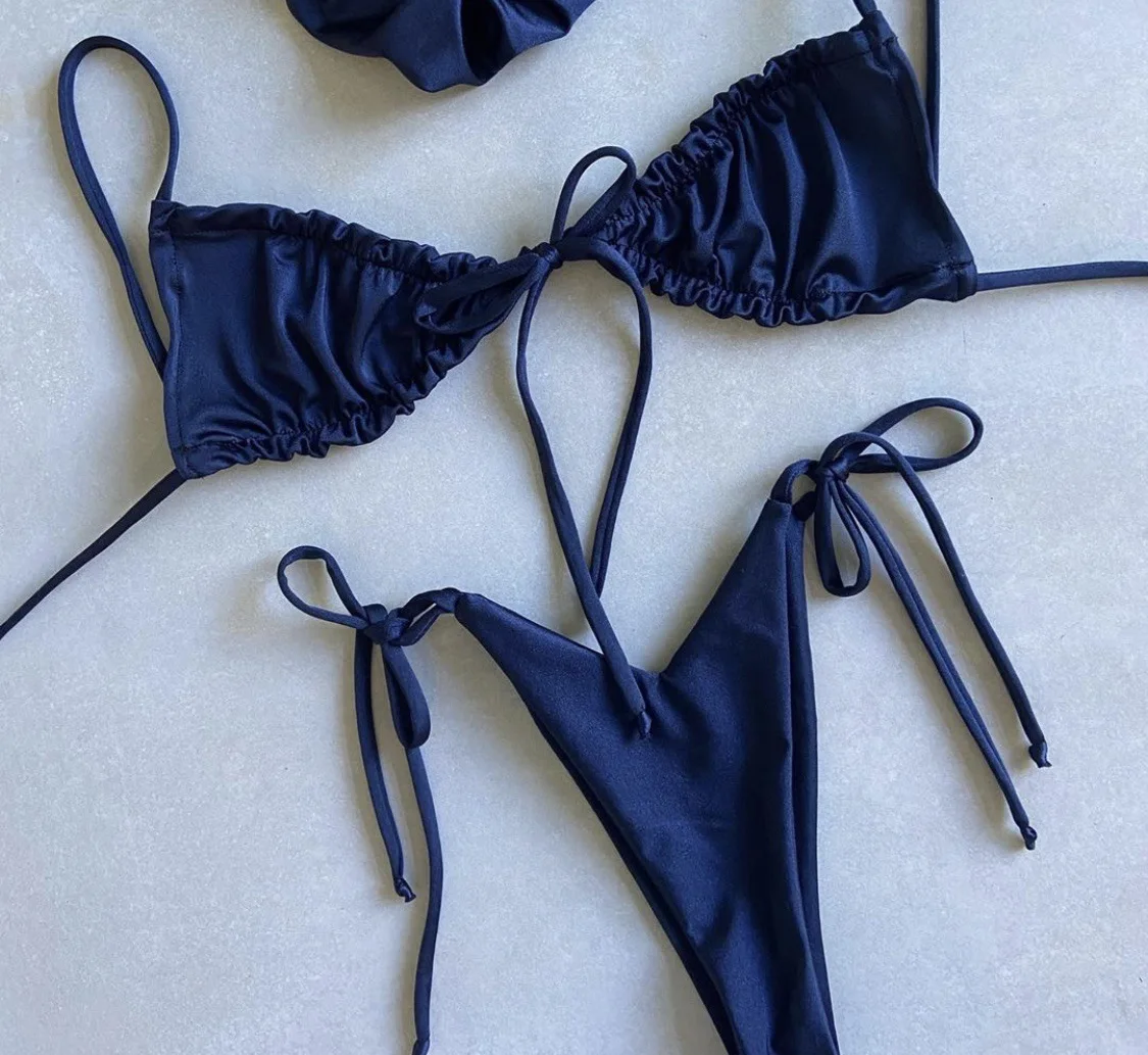 Deeplove 2022 Popular Split Bikini Swimsuit Solid Color New Female ...