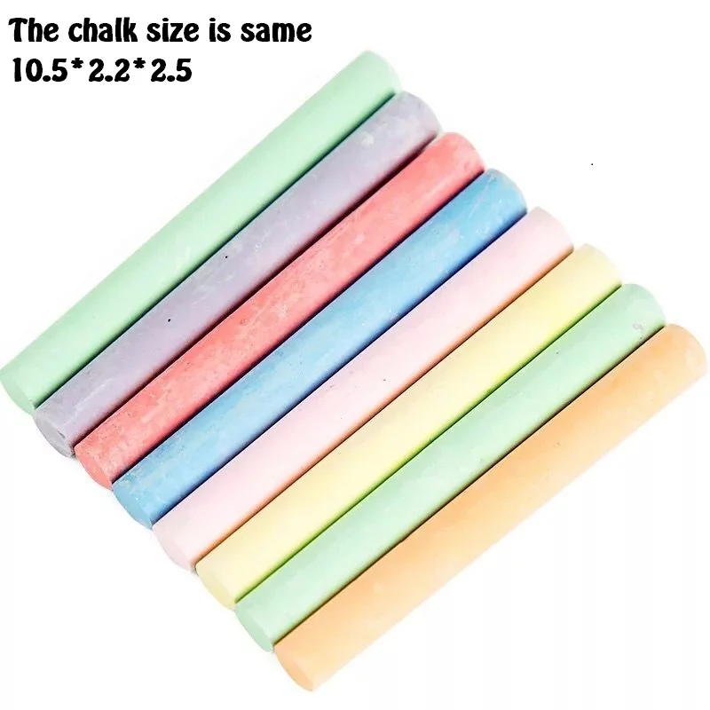 Индивидуальные нетоксичные цветные моющиеся мелки для уличного тротуара 37 шт. в