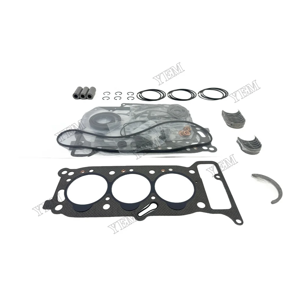 For Isuzu 3KR1 Overhaul Re-ring Kit Repair Part Gasket Piston Set