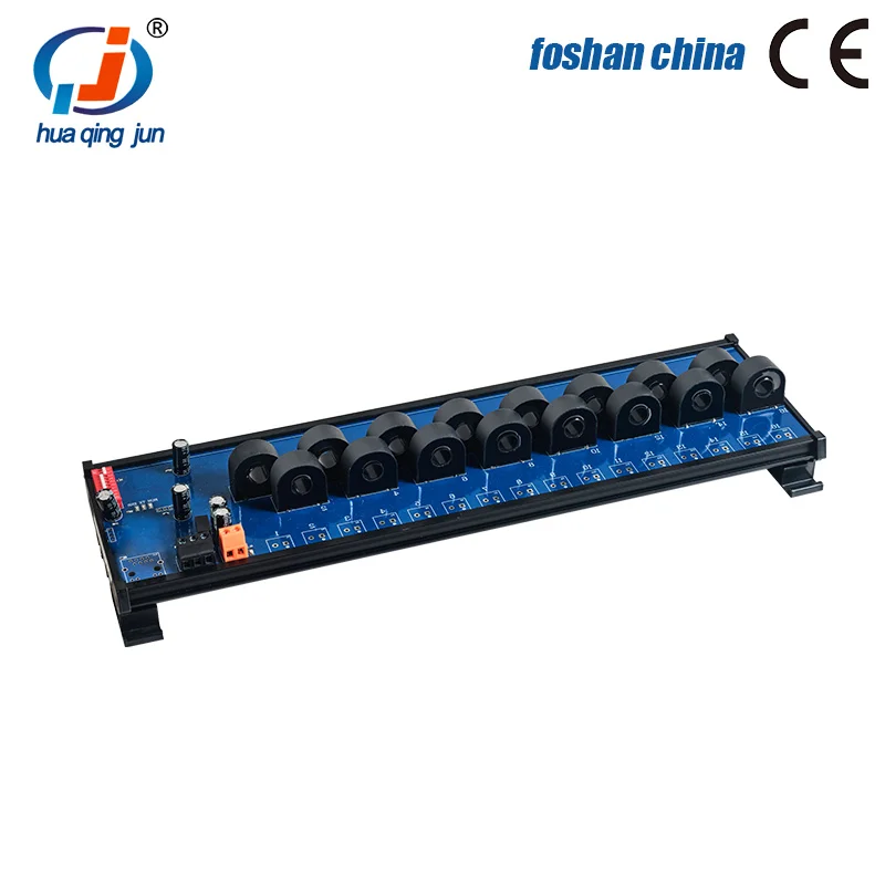 Huaqingjun 16-Channel RS485 AC Current Transformer Detection 25A 50A Modbus RTU Communication Data Acquisition Module