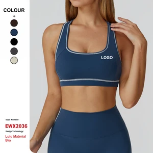 Custom High-Quality Quick-Drying Breathable Yoga Bras Horseback Open Back Sports Tank Tops Women Gym Sports Running Sports Bras