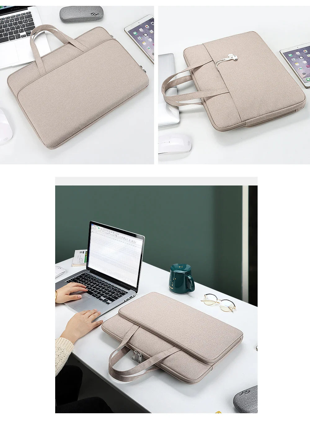 2022 Newest Laptop Bag Waterproof Tote Briefcase Business Shoulder Bag