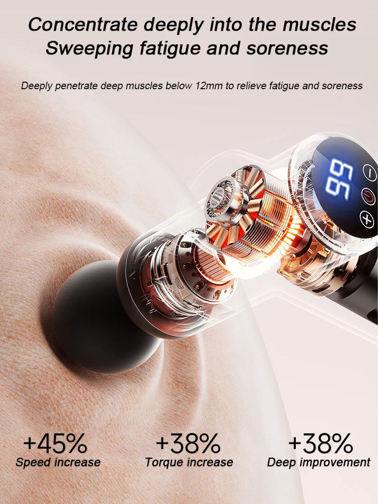 Multifunctional Portable Smart Electric Massage Stick Home Fitness Equipment 4 Head Massage Mini Massage Gun