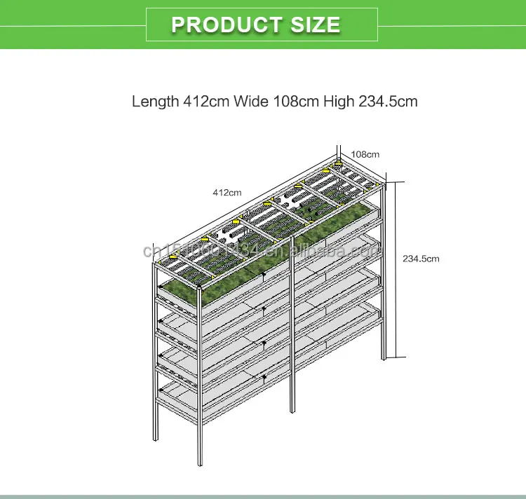 Hydroponics System Vertical Plants Stand Planter Shelf Flower Pot Racks