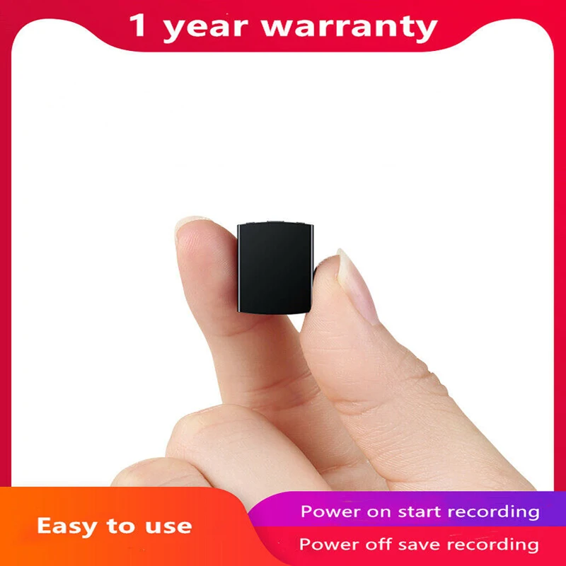 B3 Mini Professional Dictaphone Ultra Thin HD Child Safety Encryption Digital Voice Recorder Music Player Meeting Class Lecture