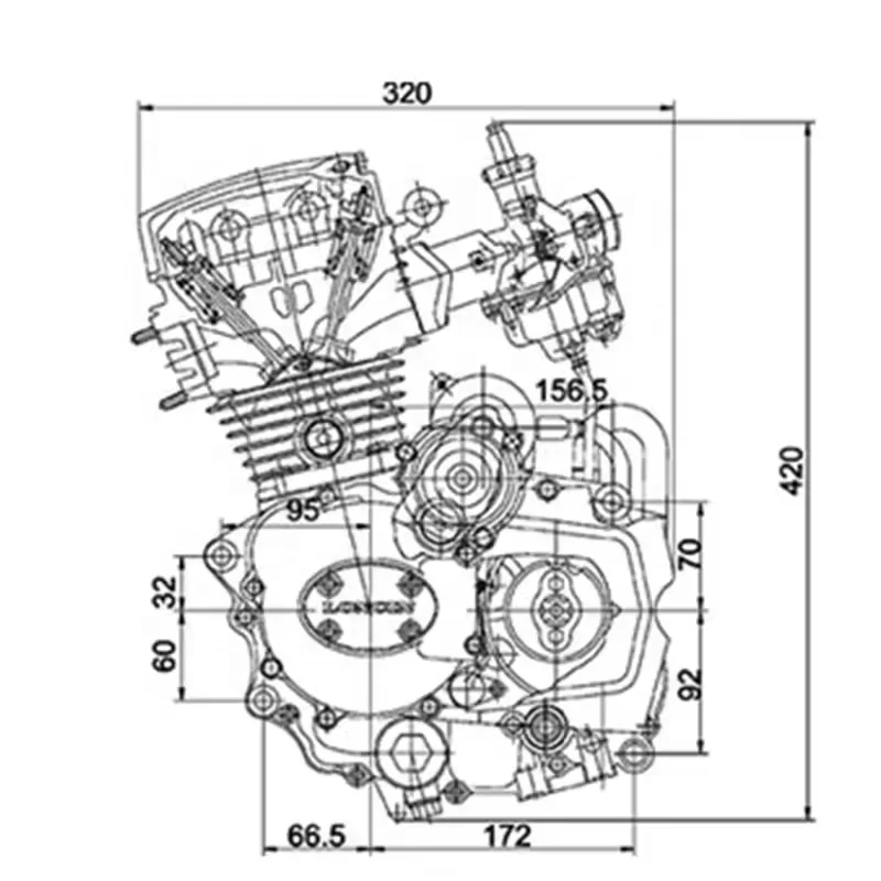 CQJB Motorcycle Engine Assembly Cg 125cc Engine for Motorcycle
