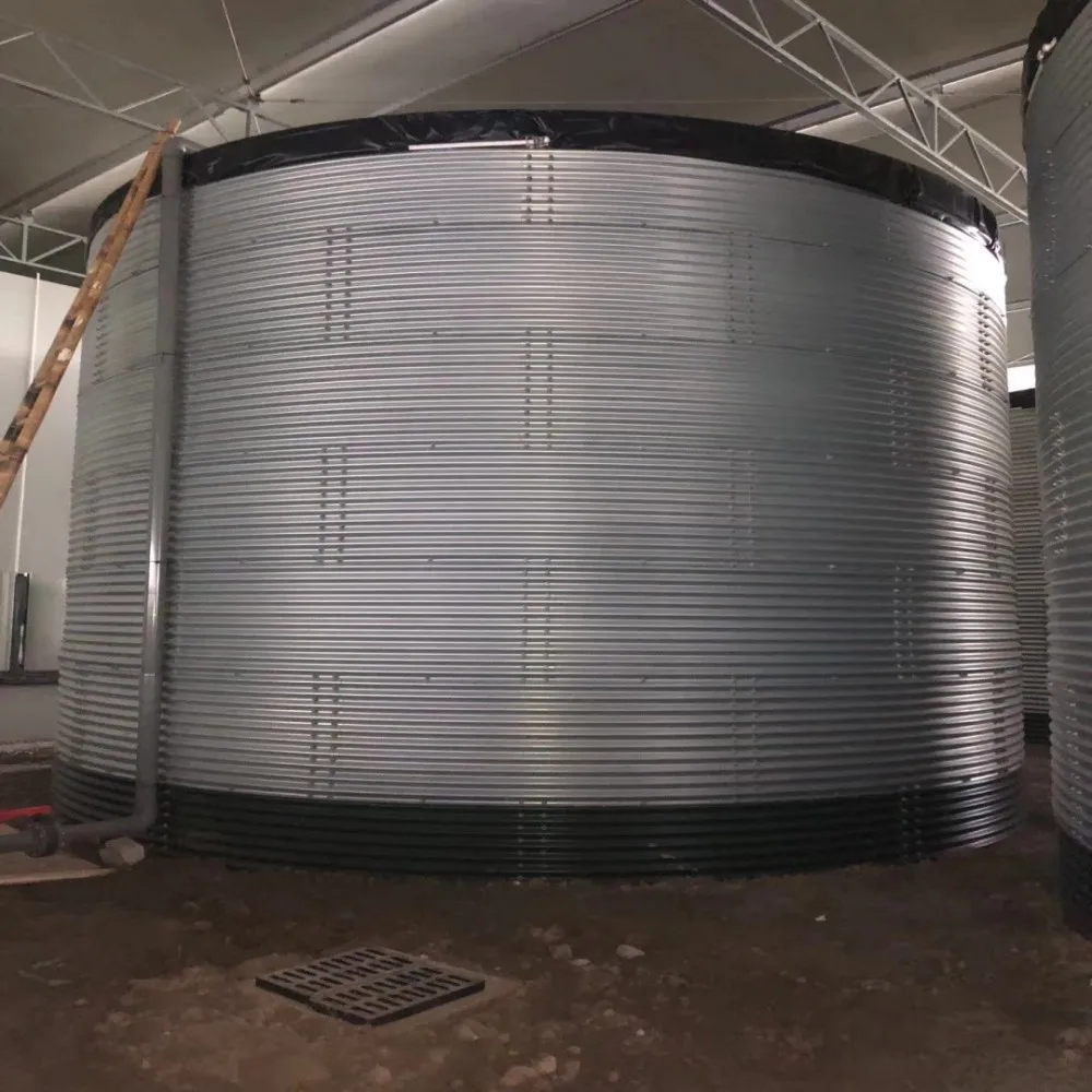 50000L Modular Water tank Storage Galvanized Corrugated Steel Sheet Water tank Silo for Farm Water Treatment Irrigation