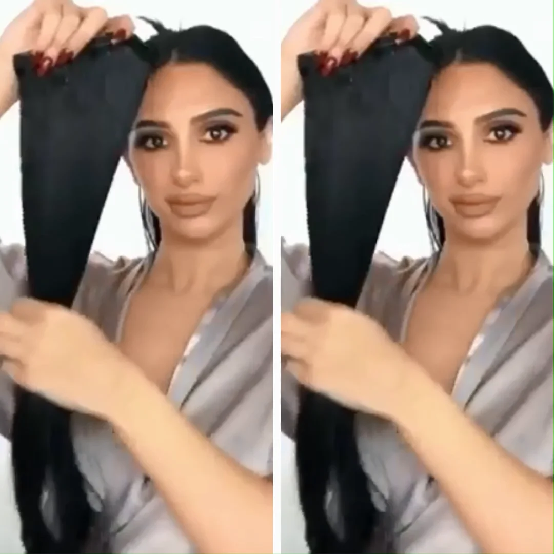 40 Inch Water Wave Ponytail Human Hair Extension Human Hair Clip In  Drawstring Ponytail Brazilian Hair Extension - Buy Clip In Human Hair  Extension,Straight Clip In Human Hair,Clip In Ponytail Human Hair