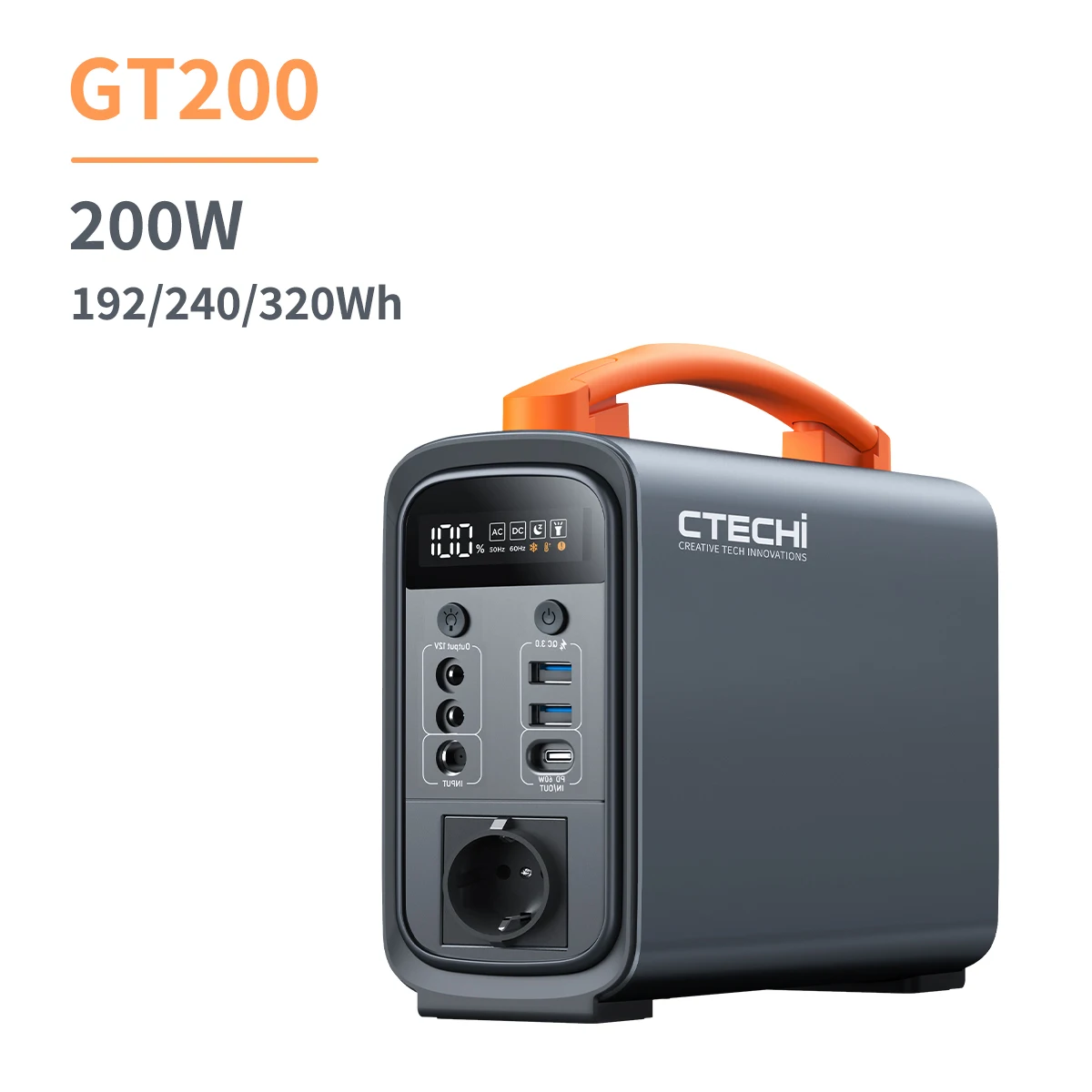 Ctechi 200W Portable Solar Generator - Reliable Power Anywhere