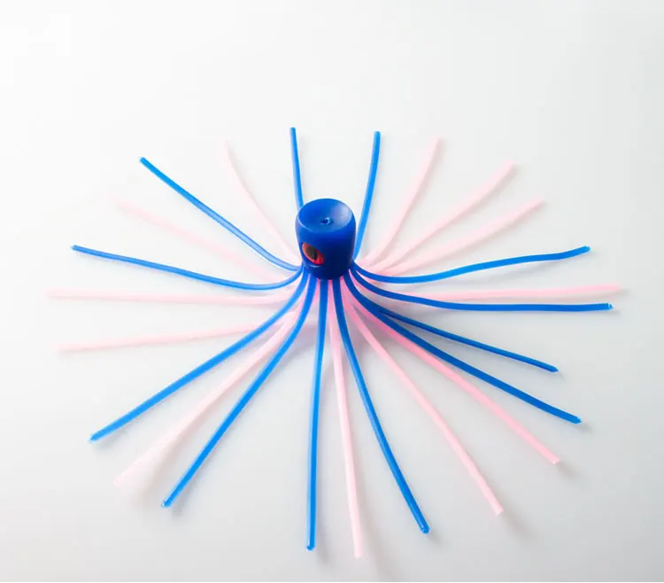 155mm 19.5g PVC Octopus Skirts Soft Plastic 3D Eyes Fishing Lures Tuna ...