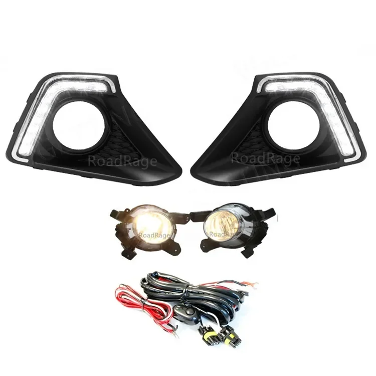 Auto Parts Body Kit Led Daytime Running Fog Lights Lamp Drl For Hyundai Grand I10 Xcent 2013