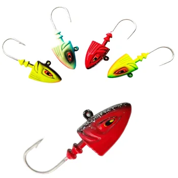 80g Metal Jig Fish Head Saltwater Lead Head Deep Sea Jigging Fishing Lure for Perch Bass & Shark – Metal Jig – view 3
