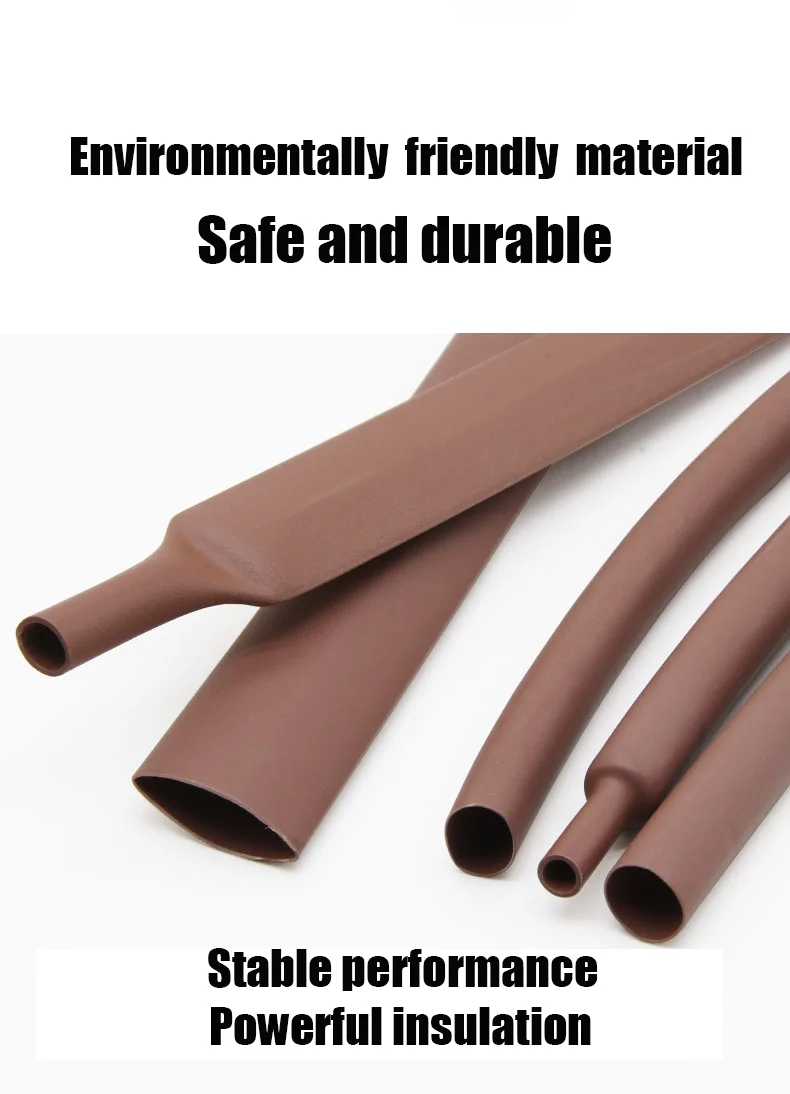 TUOYAN Source Factory 600V 125C Brown Heat Shrink Tube for Condenser and Evaporator Heat shrink tube manufacture